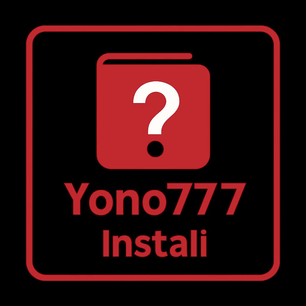 Icon representing the Yono777 installation guide.