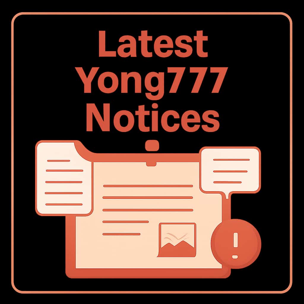 Diagram explaining Yono777 Notices.