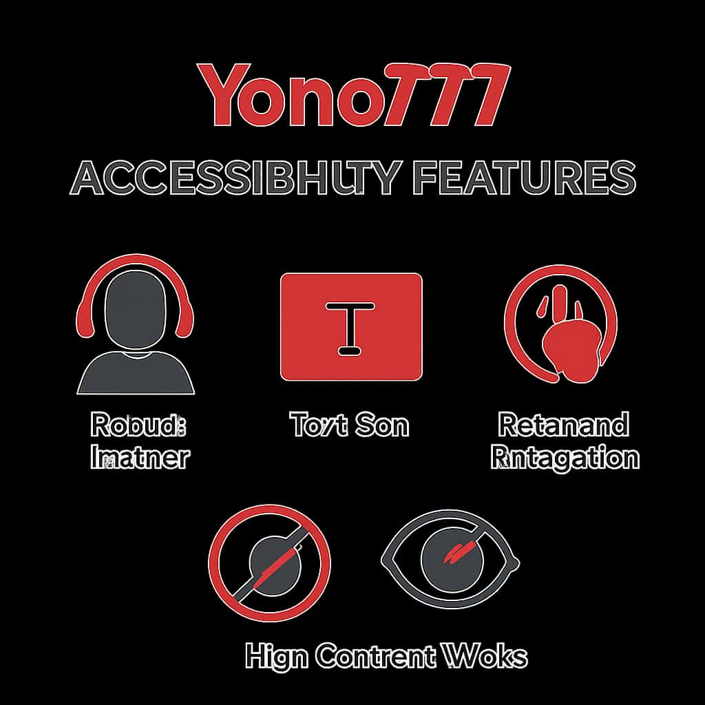 Diagram explaining Yono777 Accessibility Features.