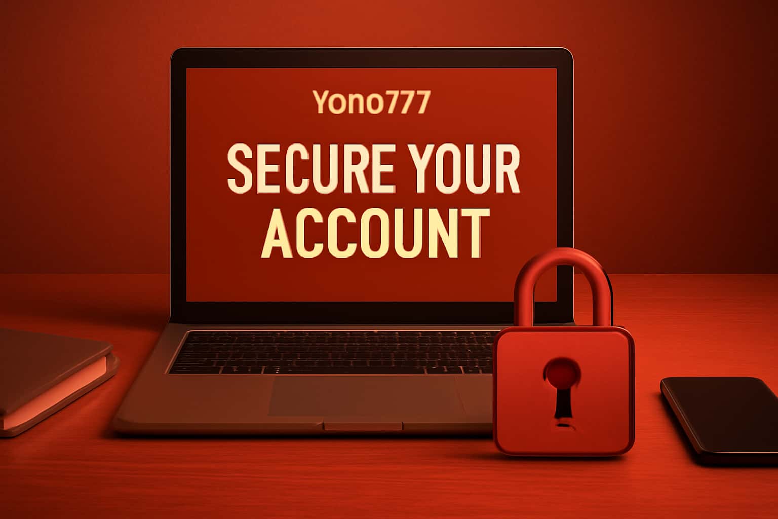 An informative scene depicting the concept of securing a Yono777 account.