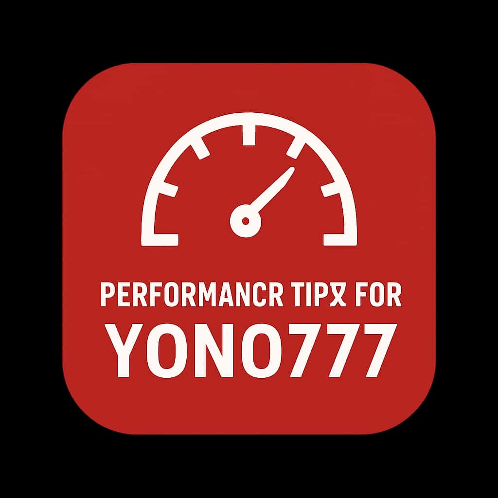 Icon representing Performance Tips for Yono777.