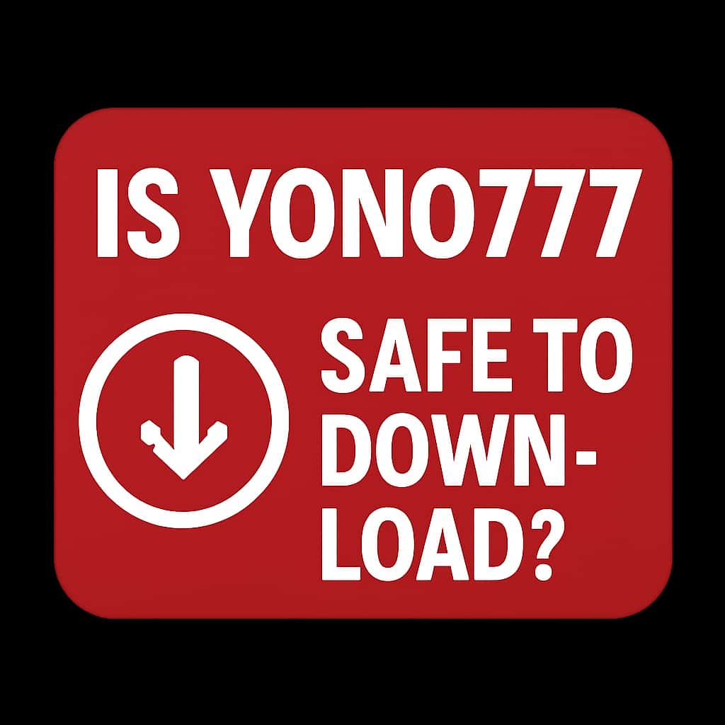 Icon representing Yono777 download safety.