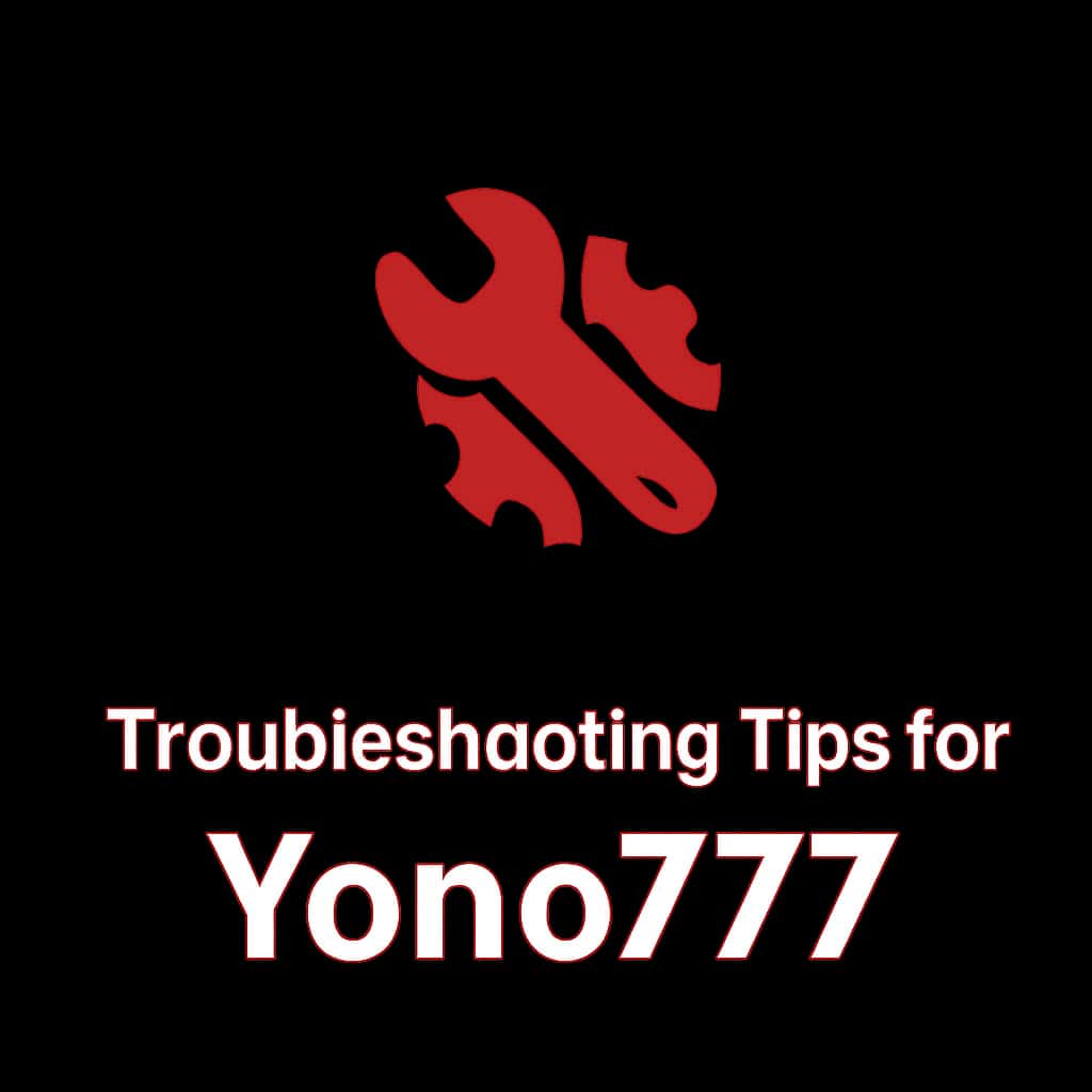 Icon representing troubleshooting tips for Yono777.