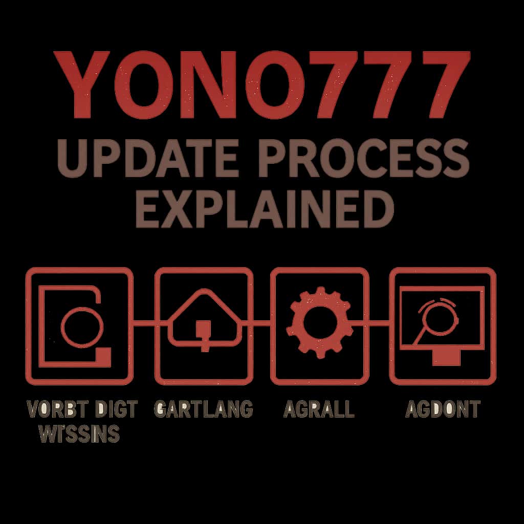 Diagram detailing the Yono777 update steps.